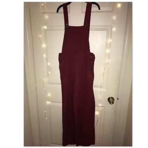 Burgundy overall